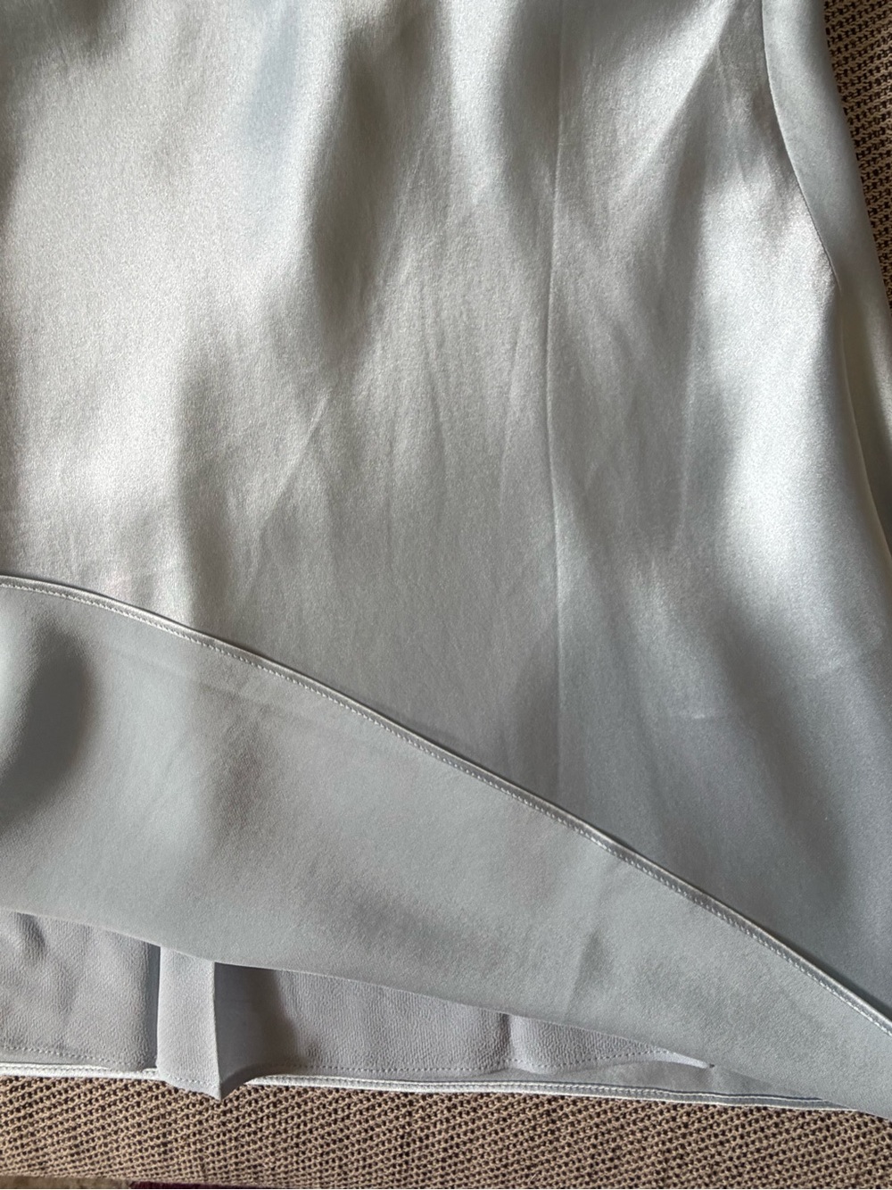 NEW Reformation Jonelle Silk Open Back Mini Dress Horizon Baby Blue | size XS - Picture 13 of 16